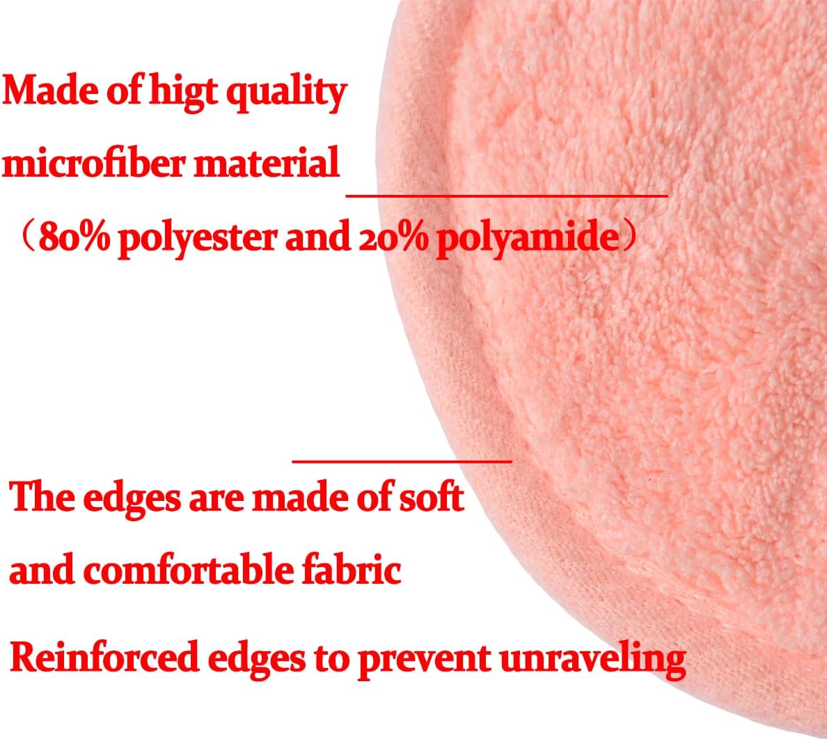 Reusable Makeup Remover Pads - Microfiber Facial Cleansing Cloths | 16 Soft Rounds for Easy Makeup Removal