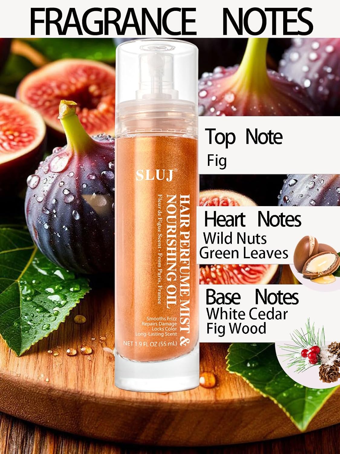 Hair Perfume for Women - Lightweight Summer Fragrance Mist with Argan Oil & Bronze Shimmer | 50ml