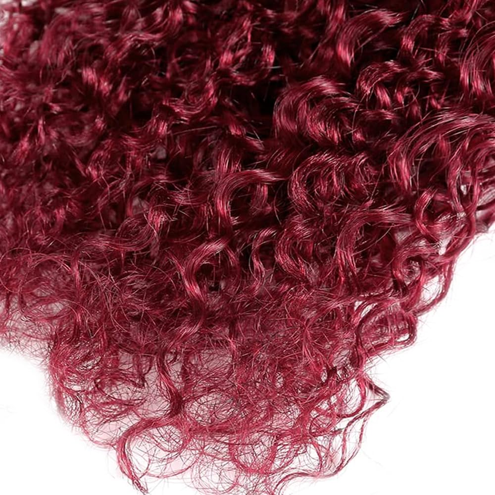 150g Burgundy Bundles Human Hair 99j Water Wave Bundles 18 20 22 inch Red Human Hair Bundle Burgundy Water Wave Bundle