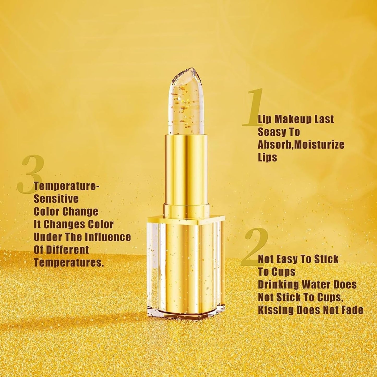 Aurelia Color Changing Lipstick - Long-Lasting Hydration & Nourishing Formula for Mature Skin | 1 Piece