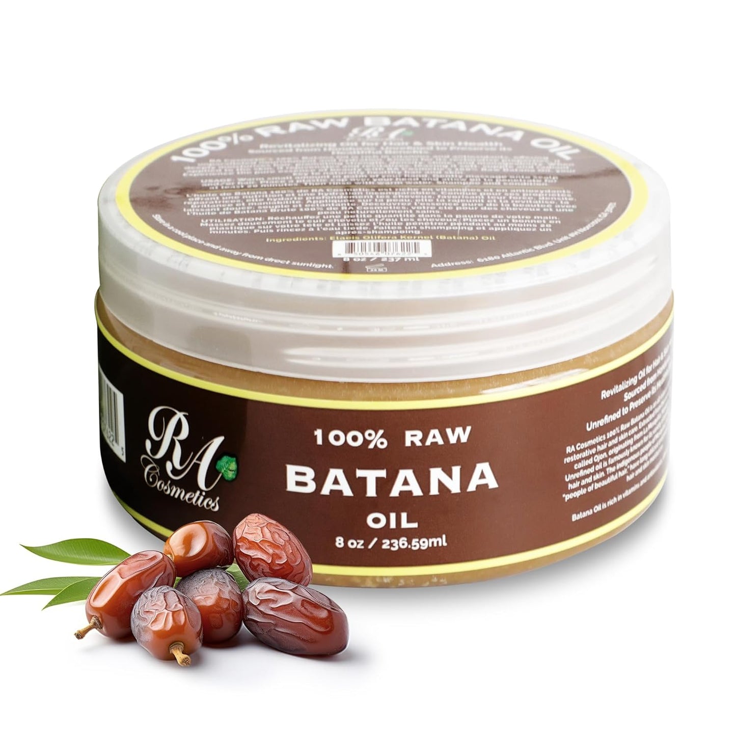 100% Natural Unrefined Batana Hair Oil - Healthy Hair Moisturizer | 16 oz | Strengthens & Nourishes Damaged Hair