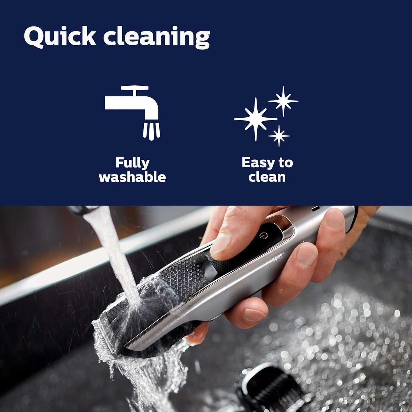 Philips Norelco Beard Trimmer & Hair Clipper Series 5500 - Cordless, Washable Design for Easy Cleaning | BT5511/49