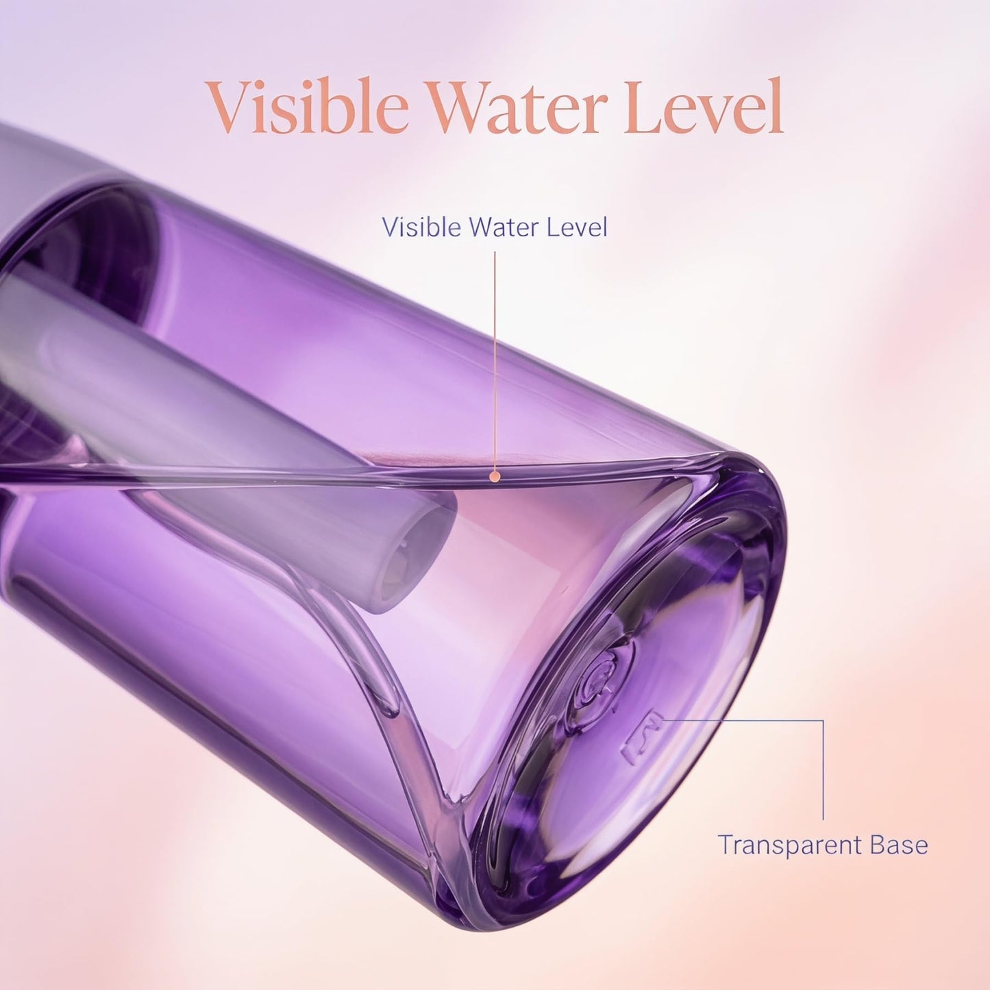 HIVEKLY Spray Bottle For Hair,Continuous Spray Bottle, Empty Spray Bottles – Recycled Hair Misting Sprayer for Styling, Cleaning, Plants, Barbers (Purple)
