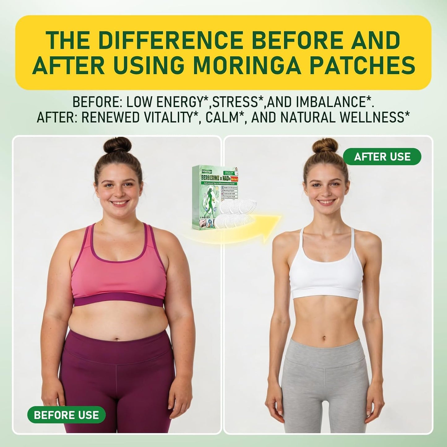Moringa 10-in-1 Nano Microdarts Skin Care Patch - Natural Treatment for All Skin Types | 3 Boxes