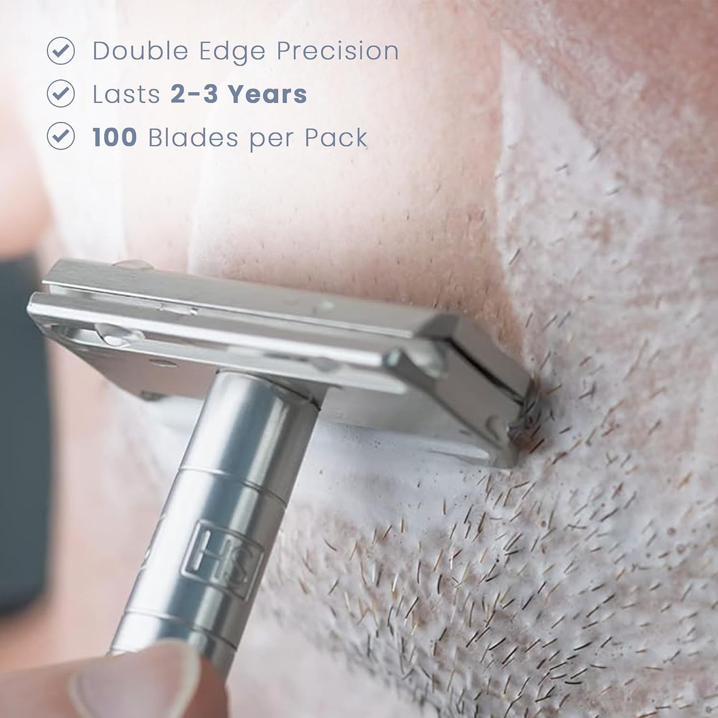 Double Edge Razor Blades - 100 Pack for Henson AL13 Razor | Precision Shaving