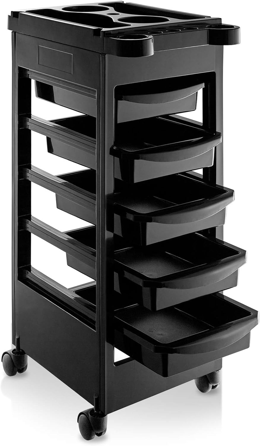 Beauty Salon Rolling Trolley Cart - 5 Drawer Storage Organizer | Mobile Hair & Makeup Station