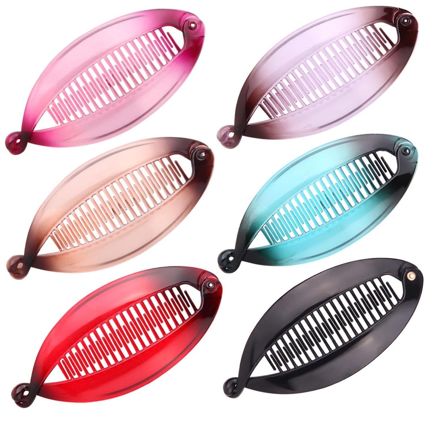 Fishtail Hair Clips - Double Banana Combs for Thin Hair | Stylish Hair Accessories for Women & Girls