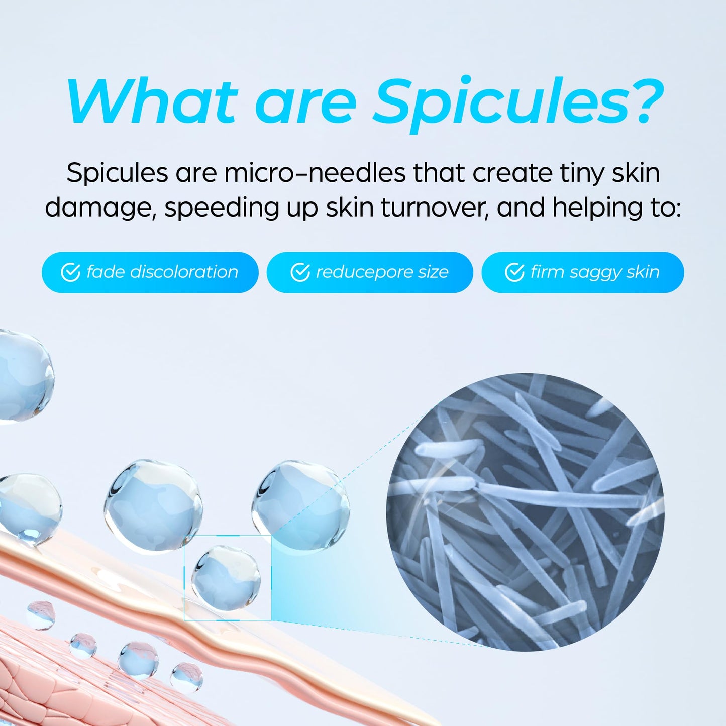 Seapuri Spicuraxel Pore Minimizer for face | Microneedling Serum | Topical Dermaroller | Spicules 30,000ppm | Dark Spot Remover for face | Sebum Control | Pore Tightening & Firming | Korean Skin Care