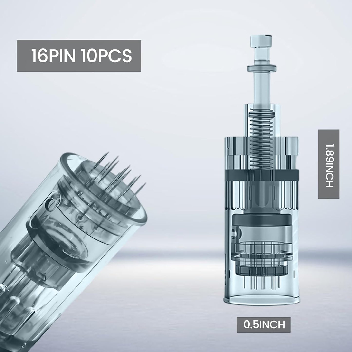 Microneedling Pen Cartridges - 10PCS 16Pin for Dr. Pen M8/M7S | 0.25mm Microneedles