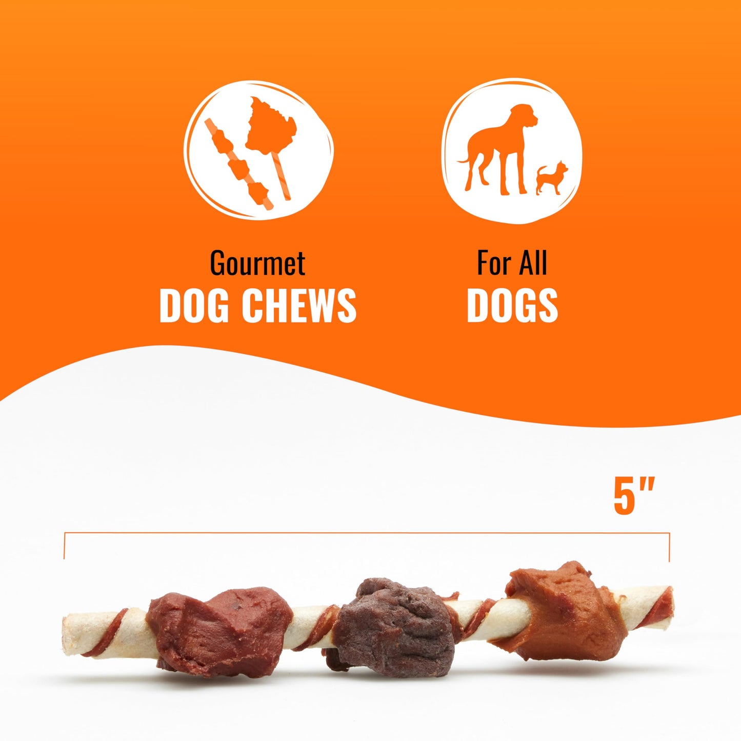 Good 'n' Fun Kabobs Long-Lasting Dog Treat, With Real Proteins, Beef Hide and Premium Chicken, Supports Dental Health, Mental Stimulation, 24 oz