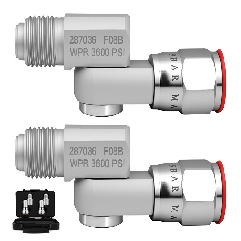 2Pcs Airless Paint Spray Gun Swivel Joint 235486 7/8" Thread 180 Degree Rotation 3600 PSI