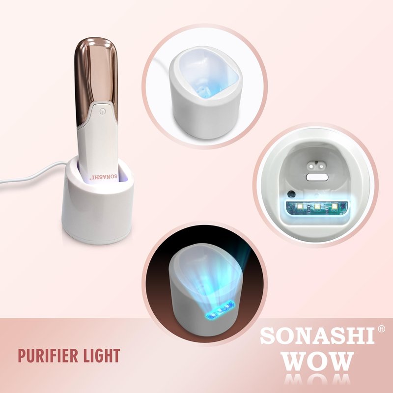 SONASHI WOW Electric Body Hair Trimmer - Groin Trimmer for Men - Bikini Trimmer Women - Wet/Dry Shaver Groomer, Rechargeable, Waterproof, Painless Hair Removal (White)