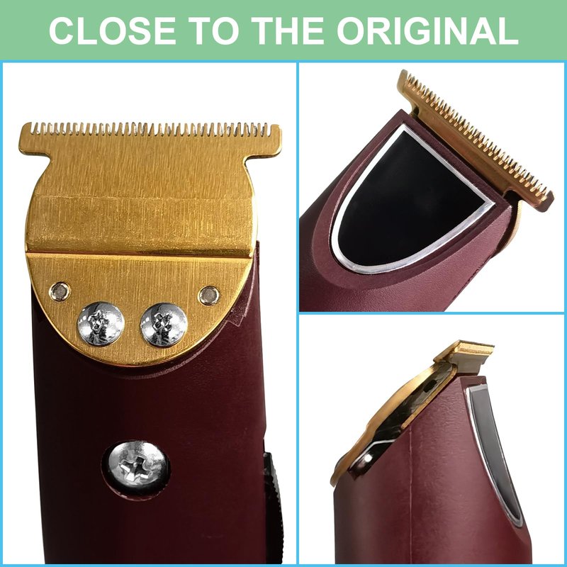 Replacement T-Blade Compatible with oster Finisher Trimmer Model 59 and T-Finisher Trimmer Blades Wide, golden