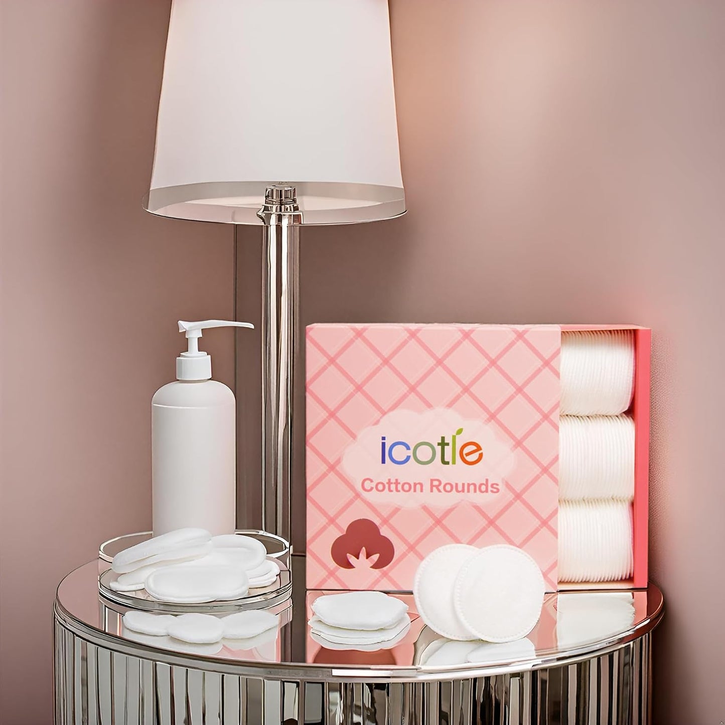 100% Pure Cotton Round Makeup Remover Pads - Lint-Free, Soft & Hypoallergenic | 210 Count