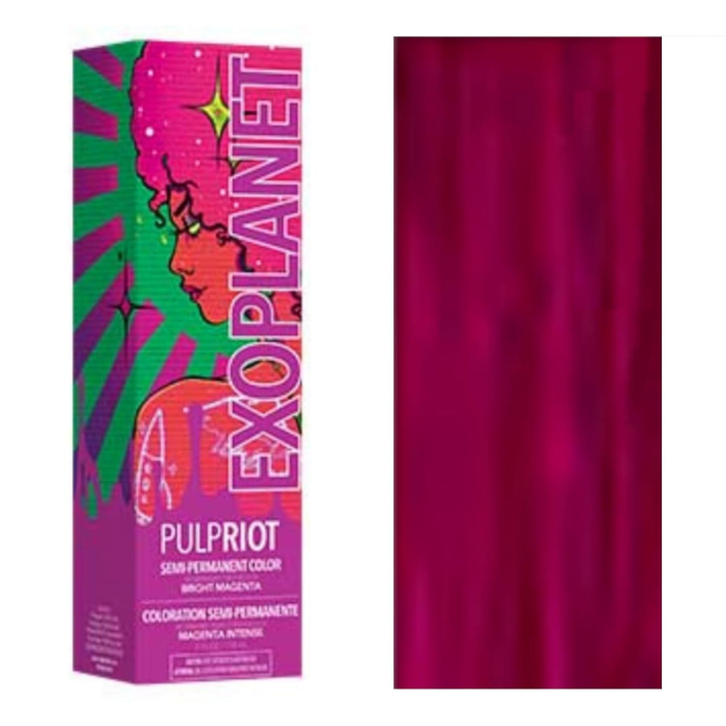 Bright Magenta Semi-Permanent Hair Color - Pulp Riot Exoplanet | 4 Fl Oz