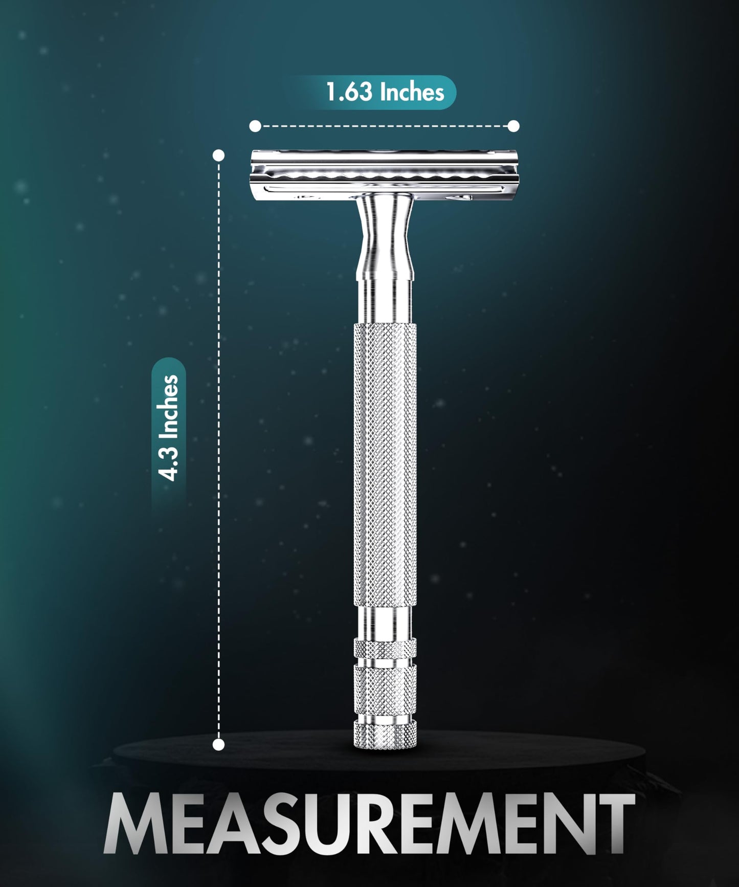 Utopia Care Double Edge Safety Razor for Men & Women with 10 Premium Stainless Steel Blade Refills, Reusable Single Blade Razor, Silver