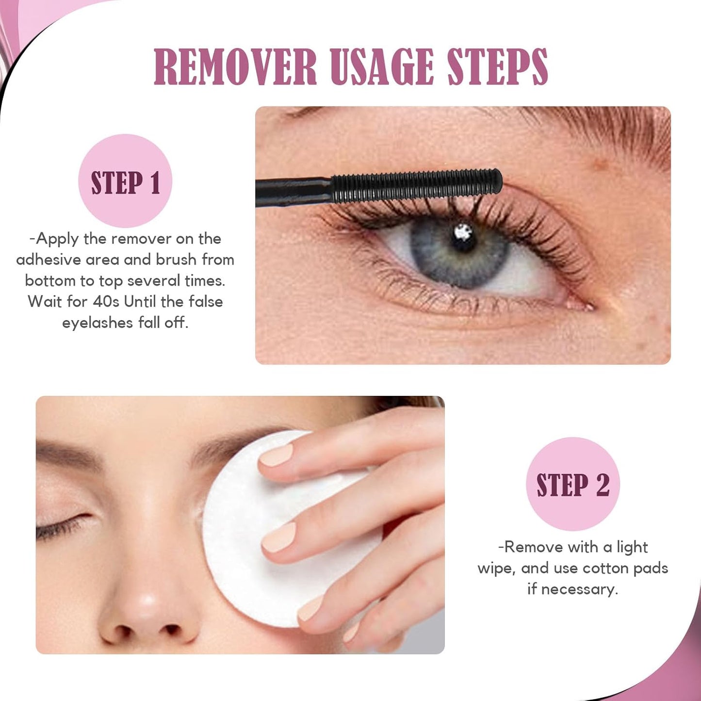 Lash Remover for Lash Clusters - Gentle Clear Formula for Sensitive Eyes | 5ML DIY Eyelash Extension Solution