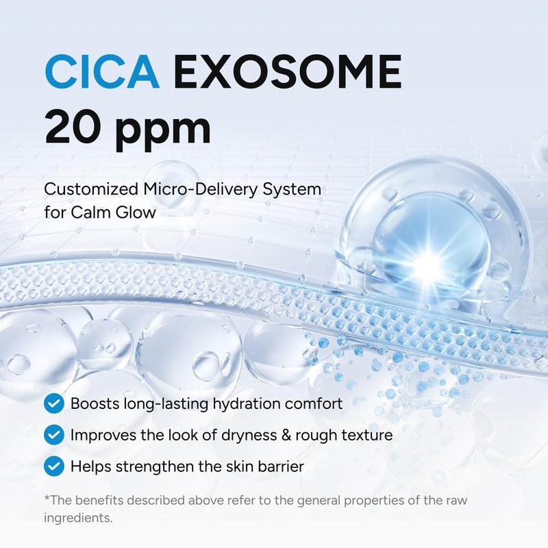 CICA EXOSOmethod 20 Serum - Centella Asiatica Exosome & Niacinamide for Radiant Glass Skin | 1.01 Fl Oz (30ml)