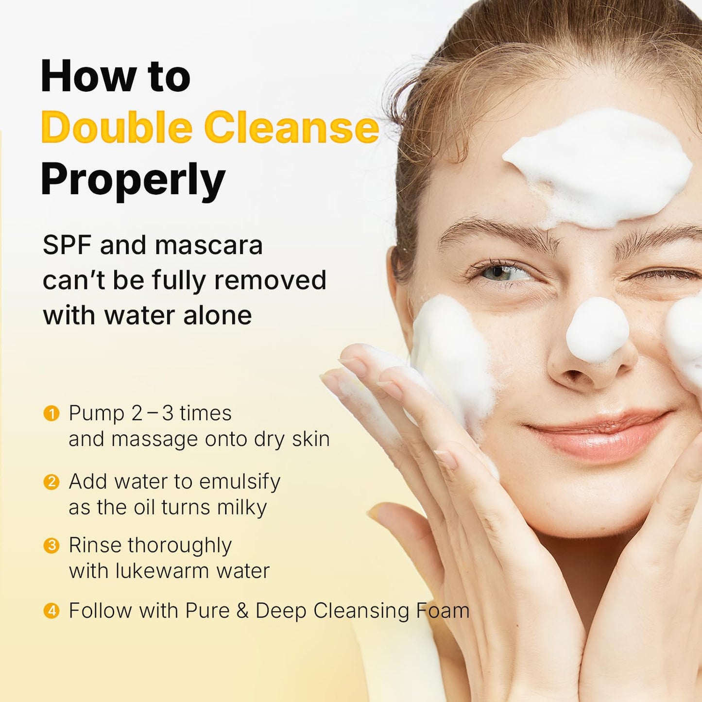 Pure Cleansing Oil - Natural Makeup Remover & Blackhead Solution | Korean Skin Care, 6.76 fl oz (200ml)