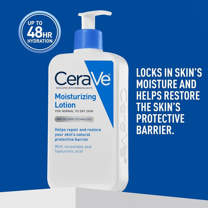 CeraVe Daily Moisturizing Lotion - Hydrating Body & Face Moisturizer with Hyaluronic Acid | Fragrance-Free, 19 Oz