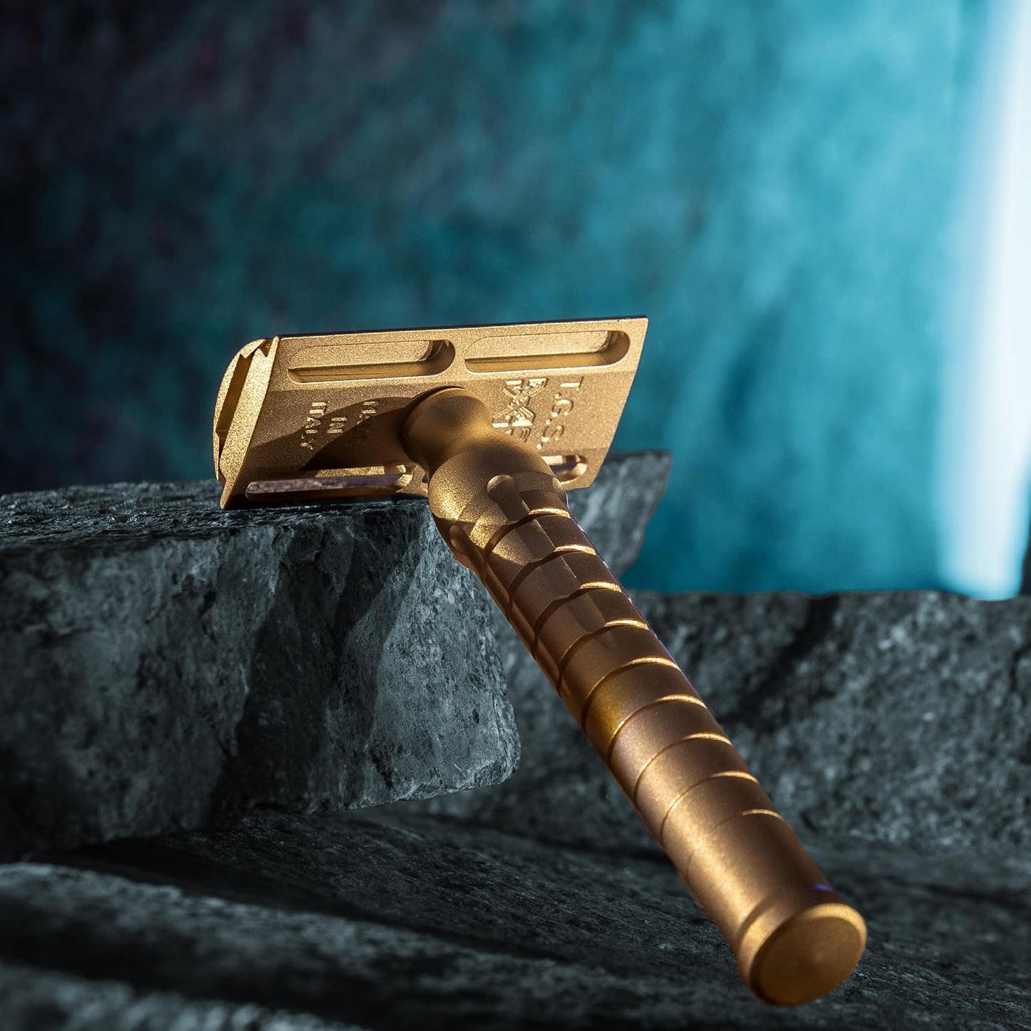 The Goodfellas’ Smile Bayonetta CNC‑Machined 100 % Brass Double‑Edge Safety Razor – Precision Comfort Shave Design, Sand‑Blasted Satin Finish, Crafted in Italy