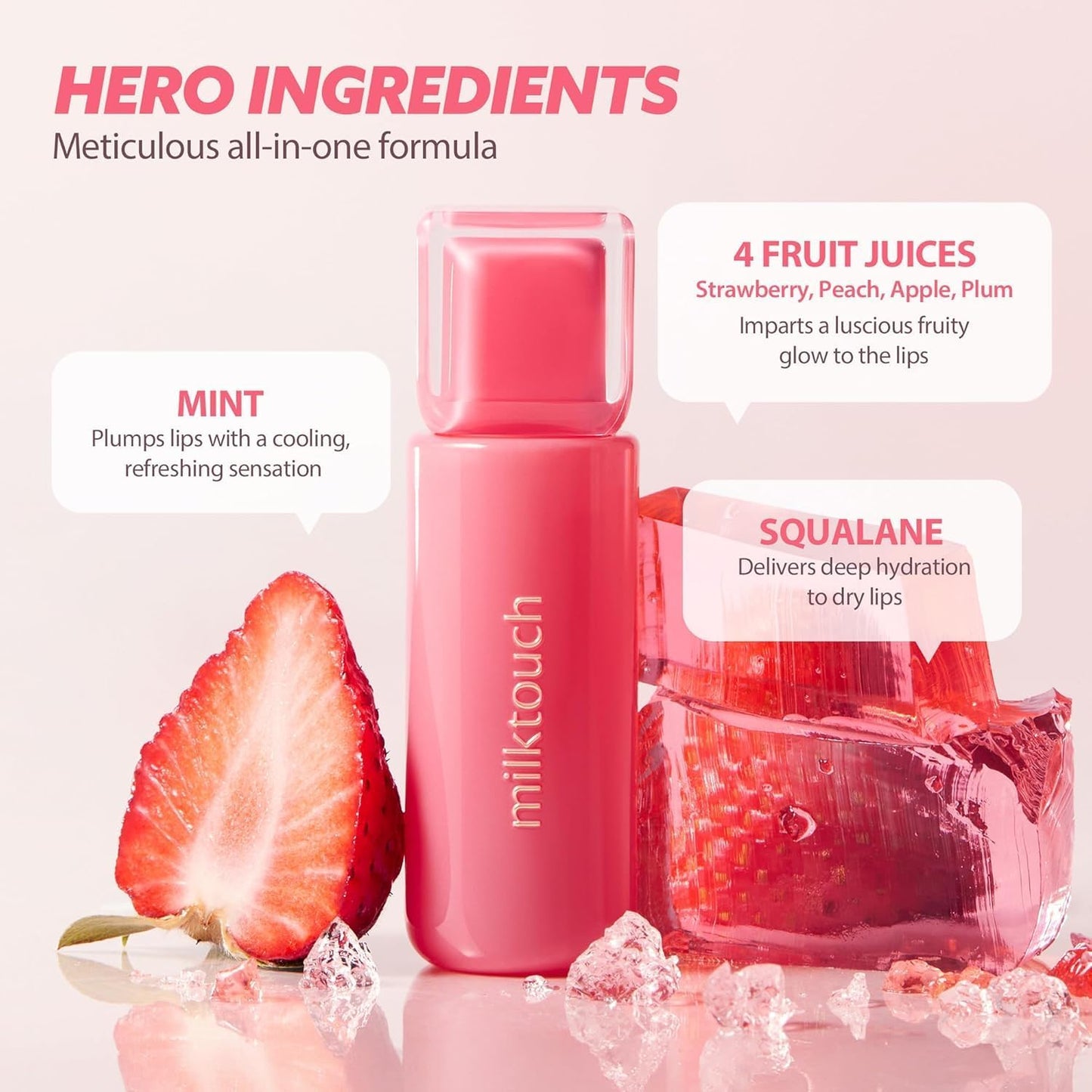 Jelly Lip Glow Tint - Hydrating Lip Gloss with Long-Lasting Moisture | Cool Time Berry, Perfect for Daily Use