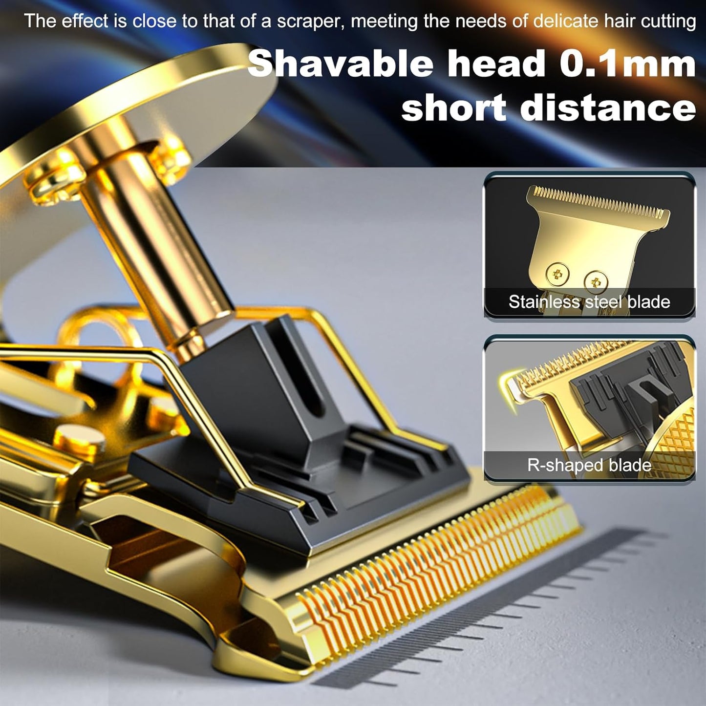 Hair Clippers Set for Men - Professional Cordless Trimmer with LED Display | Beard Shaver & Hair Cutting Machine