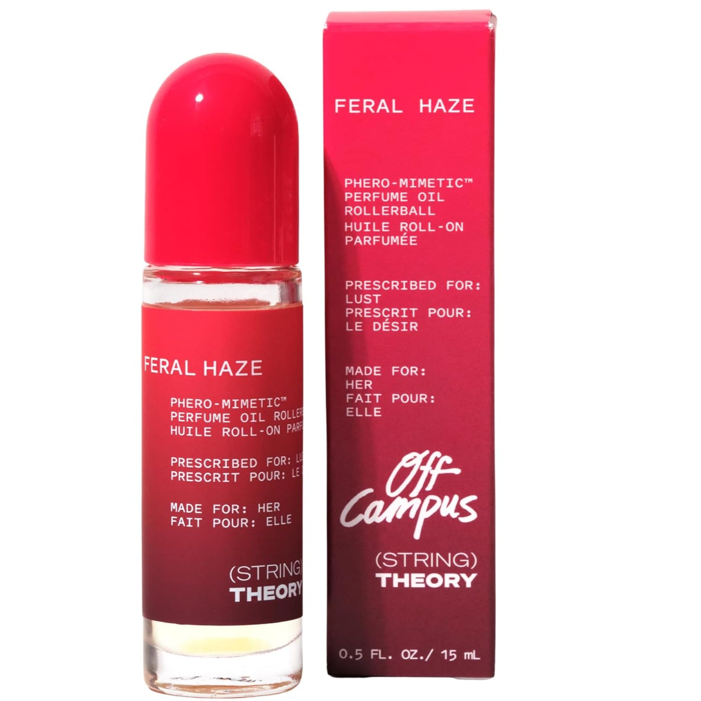 Hannah Women's Pheromone Roll-On Perfume Oil - Spicy Vanilla Amber & Dark Rum | Lasts 3 Hours