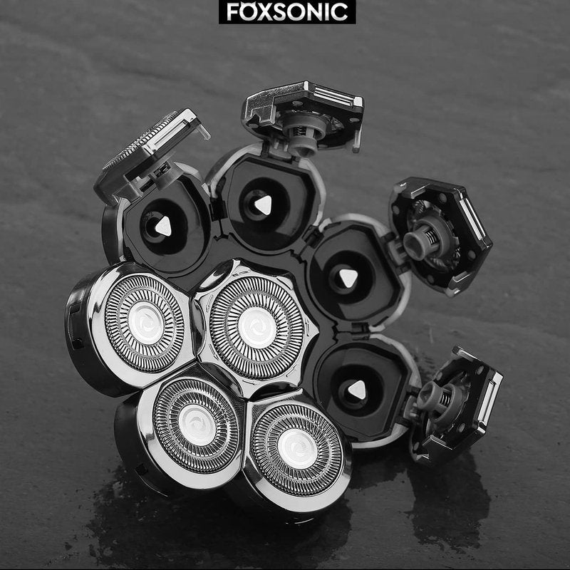 Universa 8 Blades Replacement Heads for Mainstream head shaver brands, Head Shaver Replacement Blades (8 Silver)