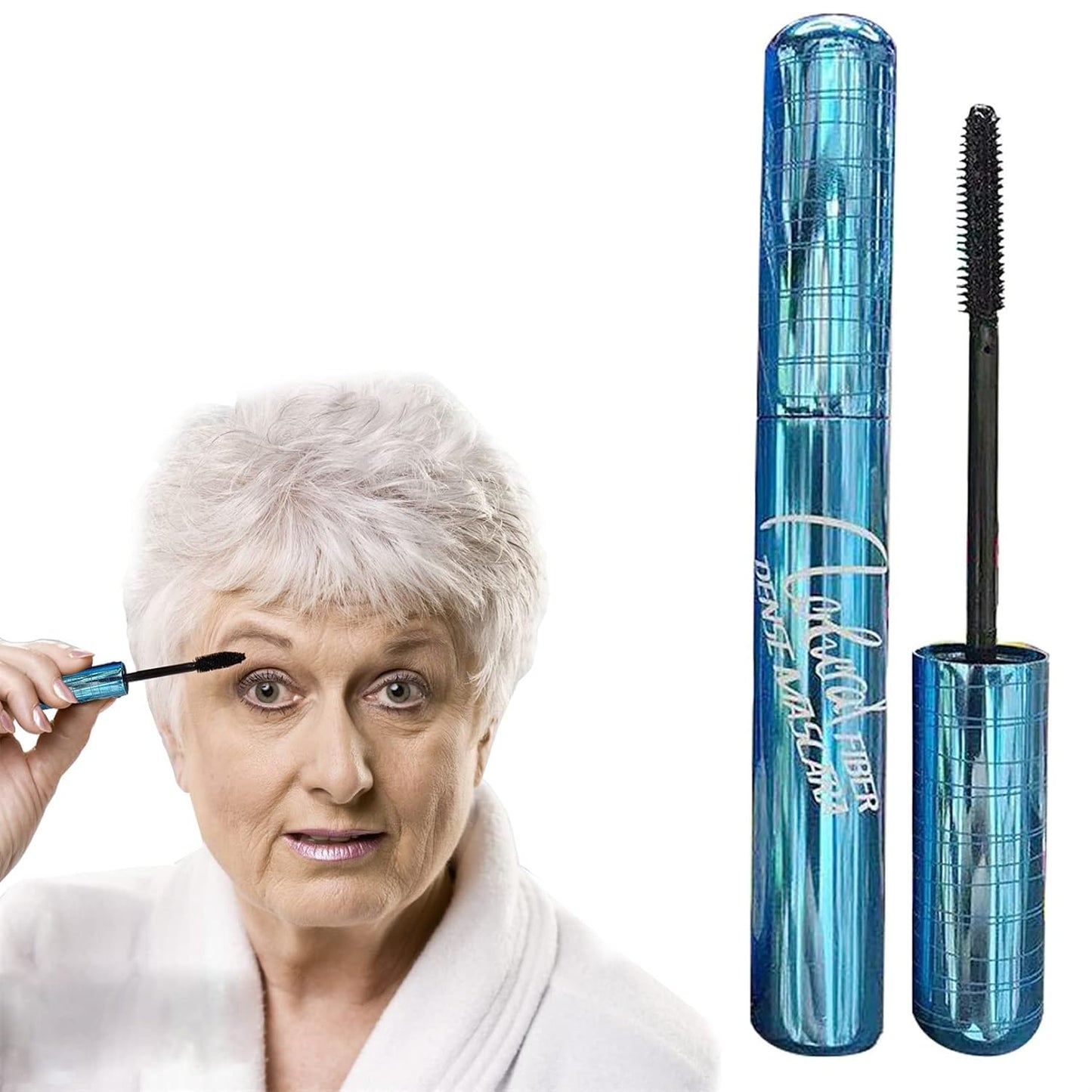 Volumizing Mascara for Seniors | Hypoallergenic, Waterproof Formula for Thinning Lashes - Black (1pc)