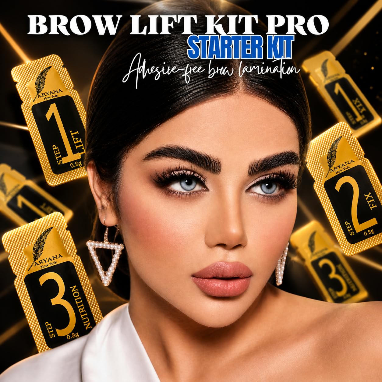 Brow Lamination Kit - Professional Brow Lift Starter Kit for Perfectly Shaped Brows | Easy to Use