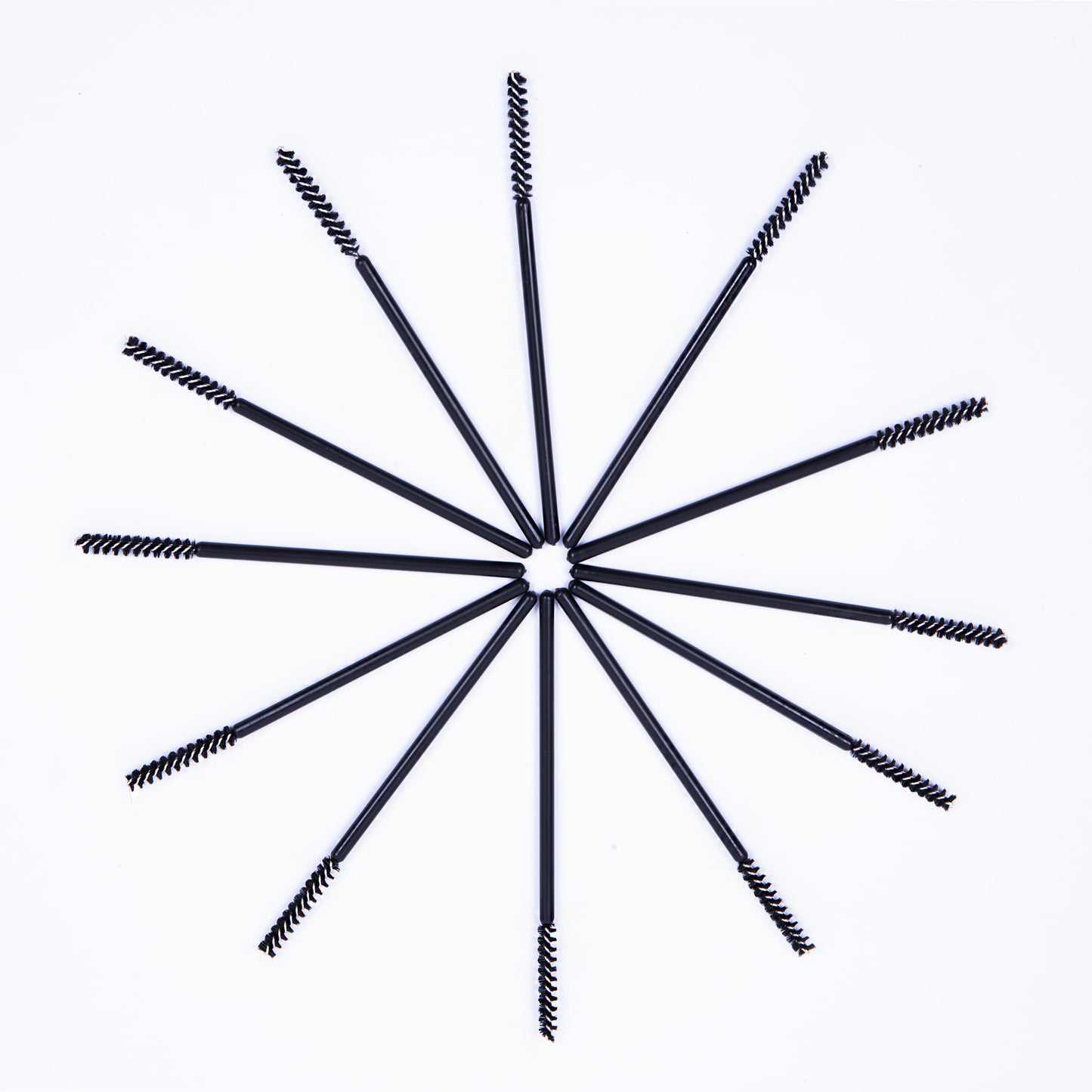 i-Laesh Skinny Mini Mascara Wands Applicators Spoolies Black 50PCS