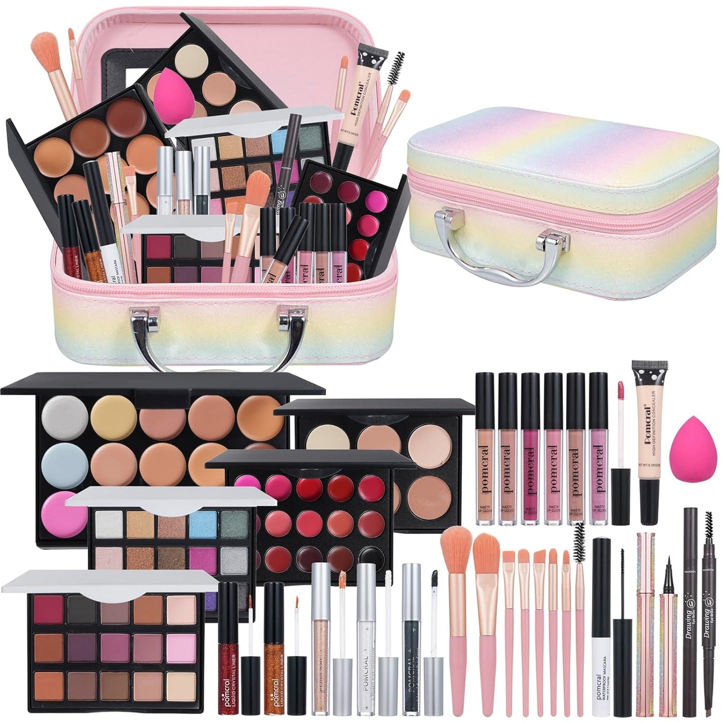 Travel Makeup Kit for Girls | Complete Makeup Set for Ages 5-12 - Perfect Gift for Beginners