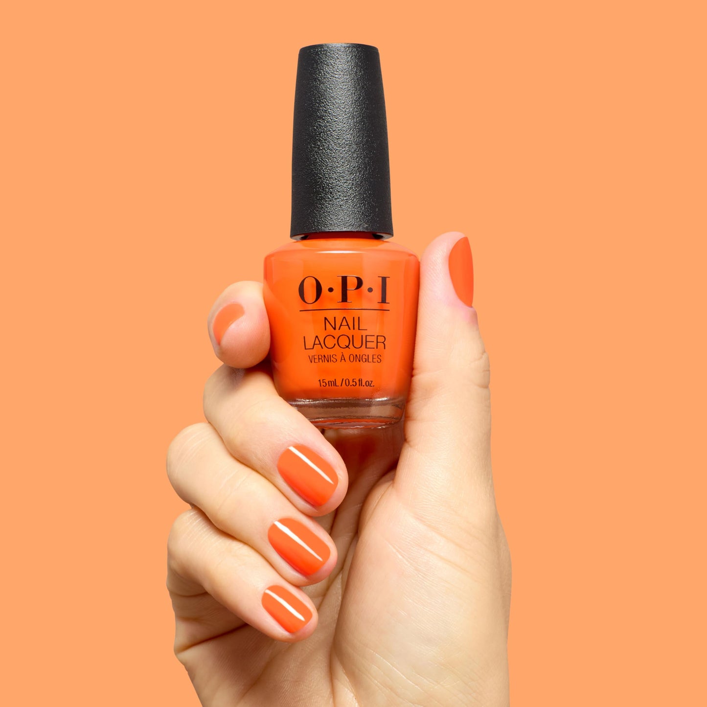 OPI Nail Lacquer Your Zestination Awaits | Sheer Warm Citrus Orange Yellow Crème Chip Resistant Nail Polish | Trip to the Brite Side | Summer 2026 Collection