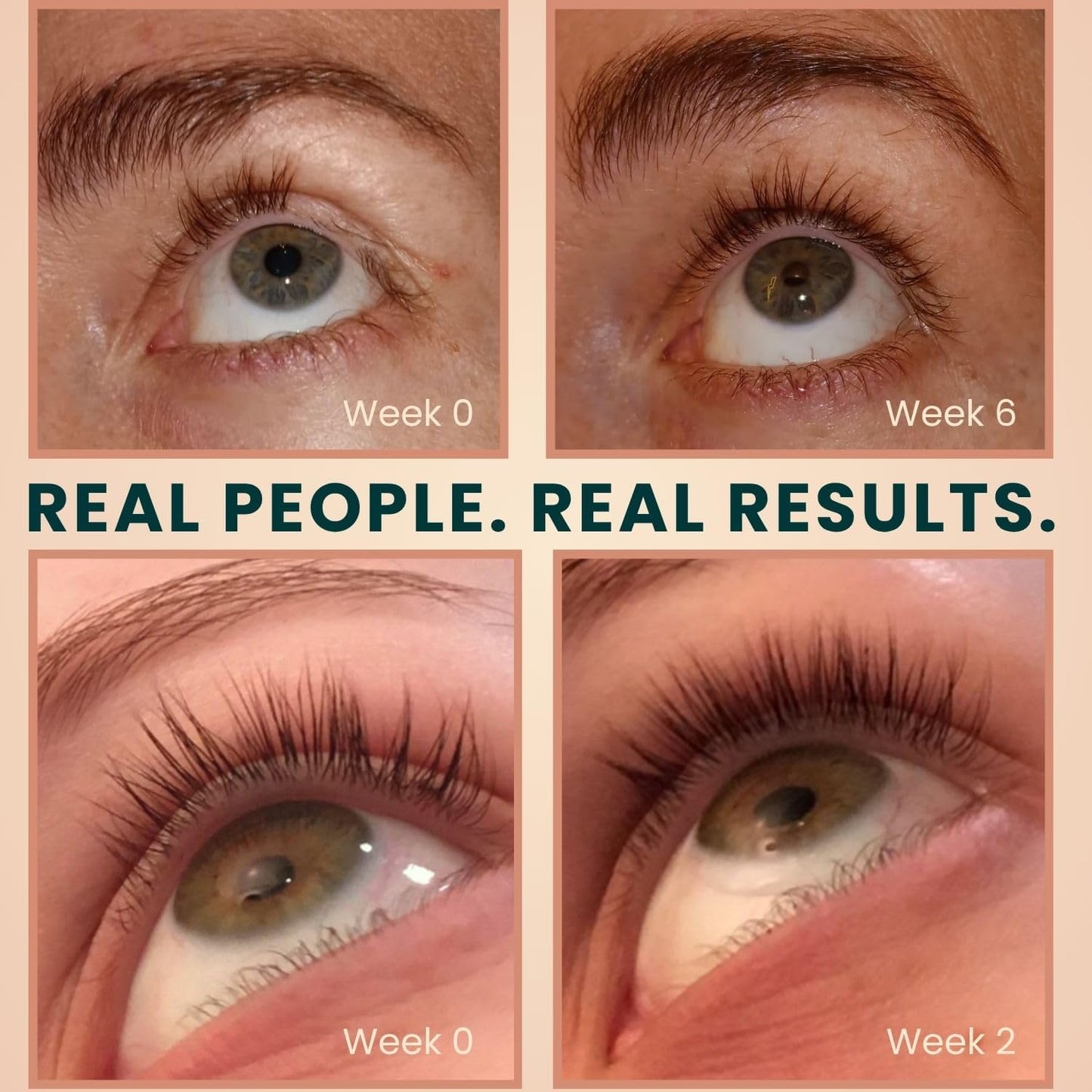 Organic Castor Oil Lash Serum for Hair Growth, Eyebrow Eyelash Growth Serum, Cold Pressed
