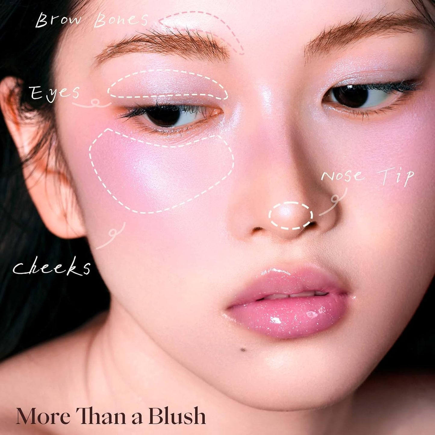 JOOCYEE AURA Glazed Blush & Highlighter - Baked Luminous Powder for All-Day Radiance | Pink Glow