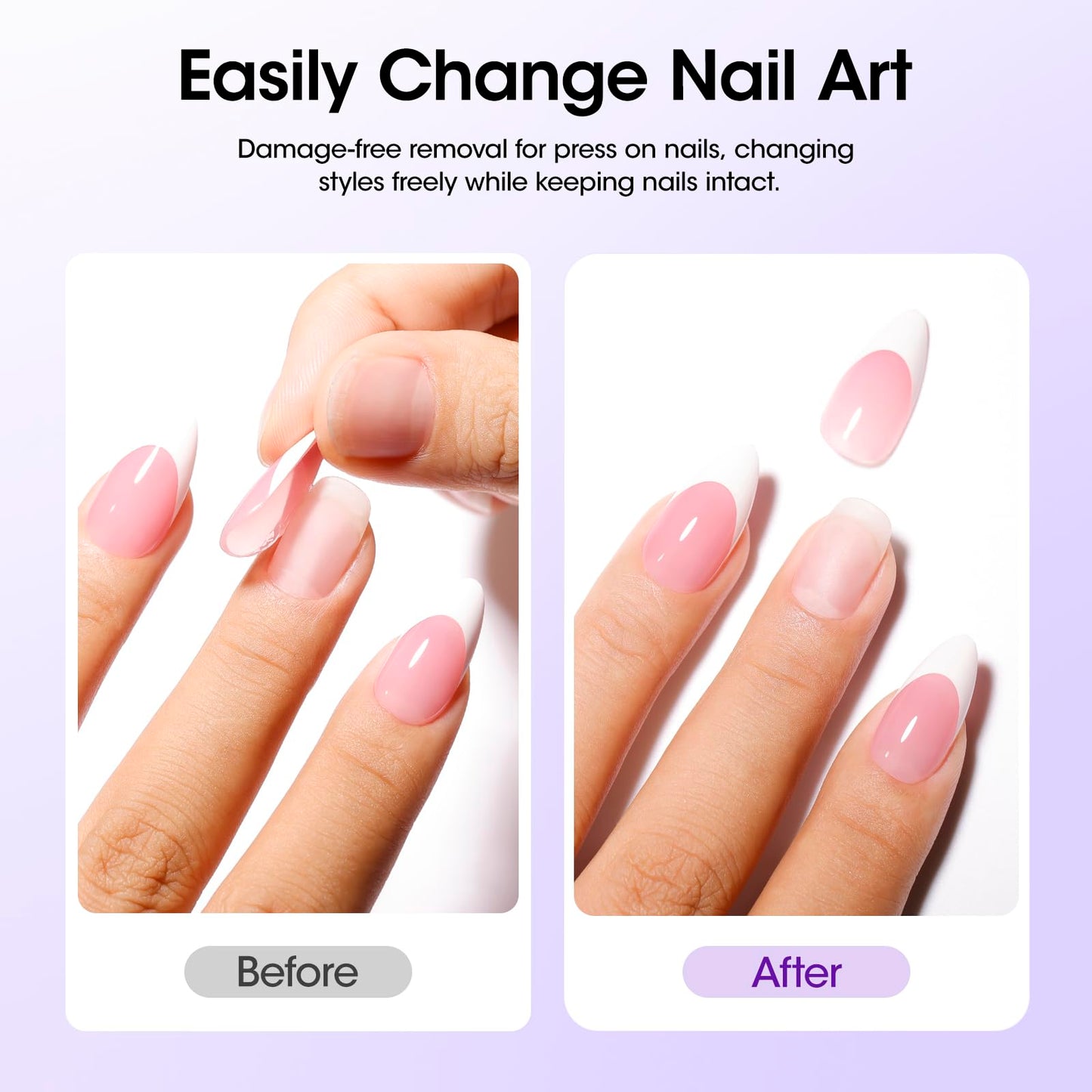 GELLEN Quick Dry Peel off Gel Base Coat, Lamp-Free Peelable Base Coat for Gel Polish, Non U V Gel for Thin & Weak Nails, Easy Removal without Damage, For Nail Practice Beginners