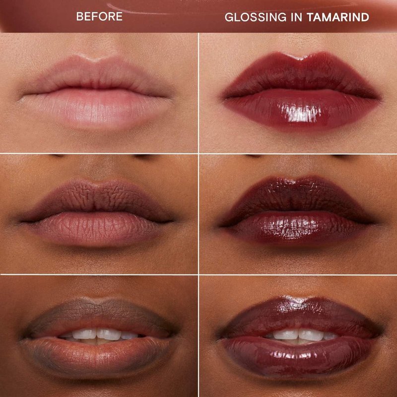 Lassi Lips Staining Lip Oil - Long-Lasting Moisturizing Tint | 0.14 oz (Tamarind - Mauve Medium Brown)