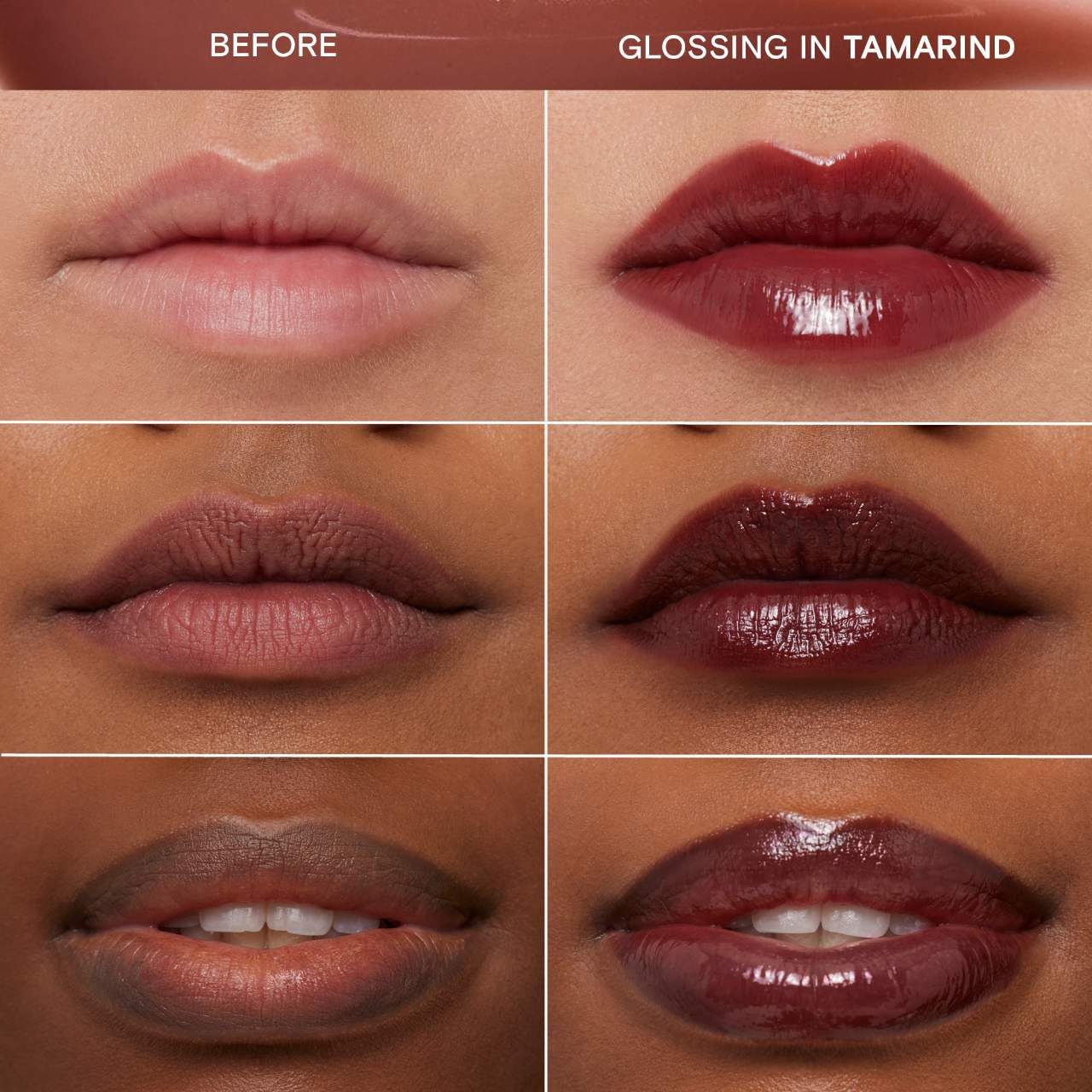 Lassi Lips Staining Lip Oil - Long-Lasting Moisturizing Lip Tint | Lightweight Glossy Finish - 0.14 oz (Tamarind - Mauve Medium Brown)