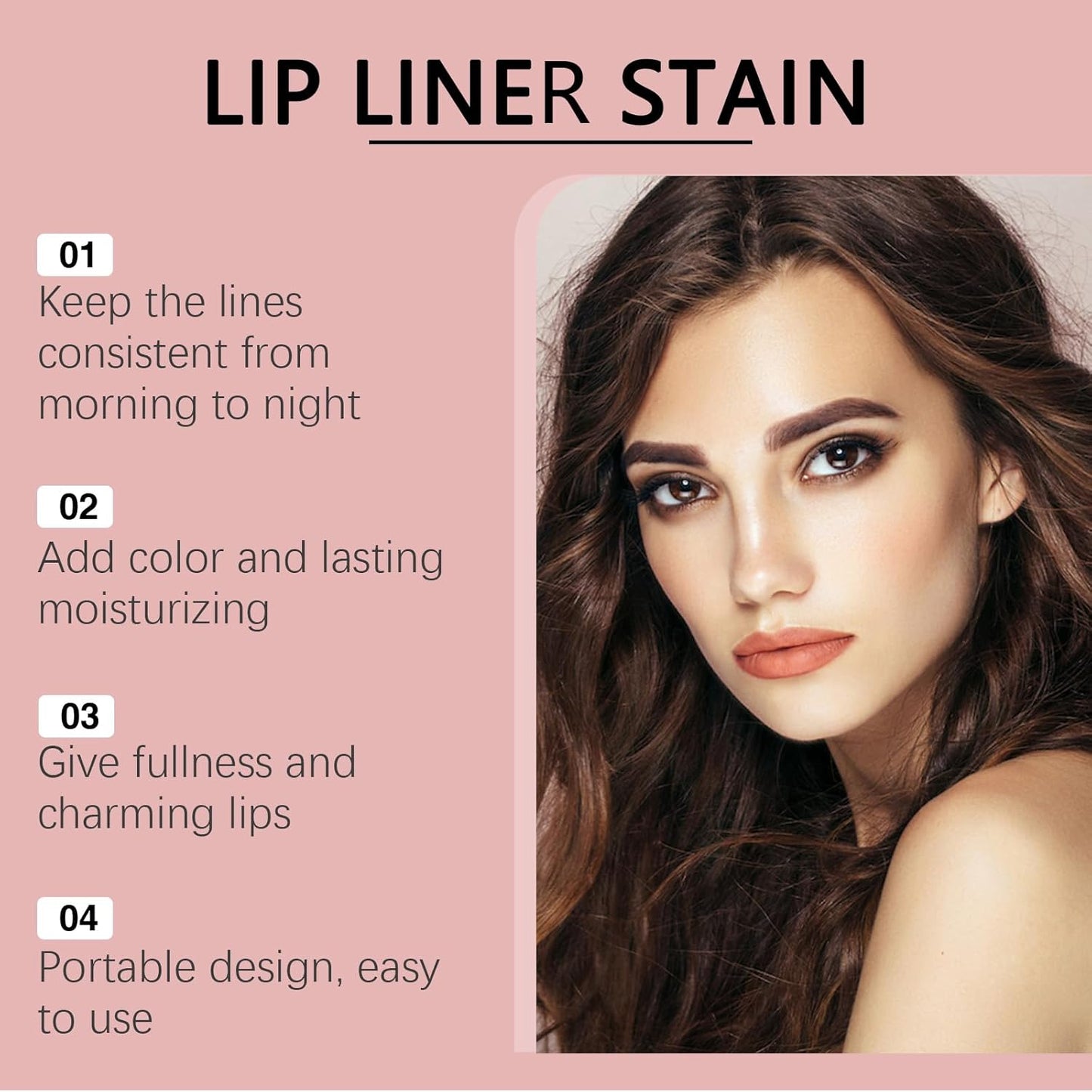 Peel Off Lip Stain Tattoo Set - Waterproof Matte Lip Liner Pencil | 3 Colors, Transfer-Proof Removable Formula