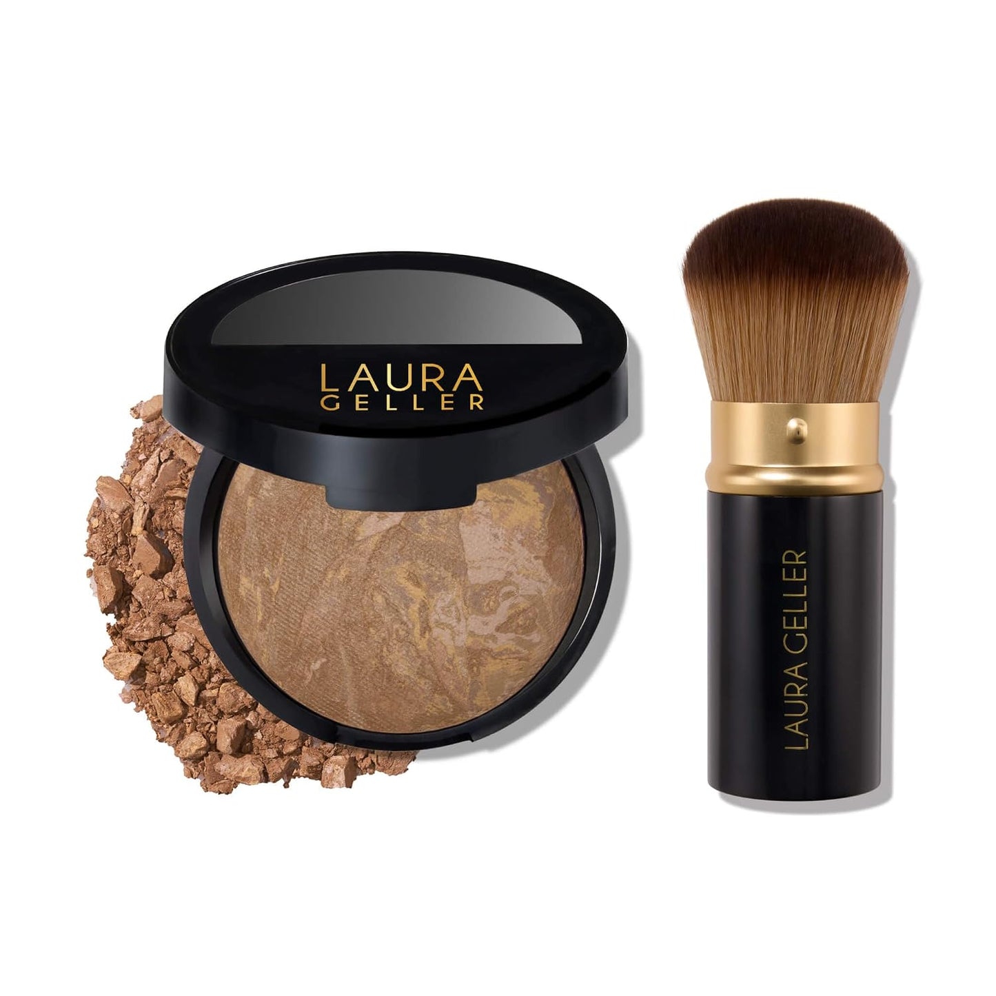 Baked Balance-n-Brighten Foundation Makeup Set - Tan with Kabuki Brush
