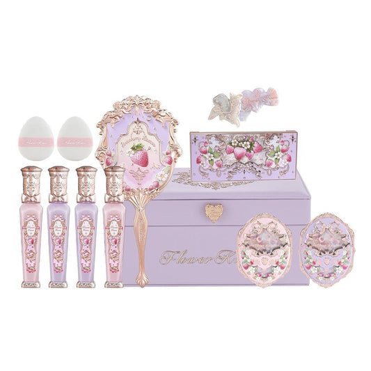Violet Strawberry Rococo Makeup Gift Set - 12-Piece All-in-One Cosmetics Kit | Perfect for Anniversaries & Birthdays