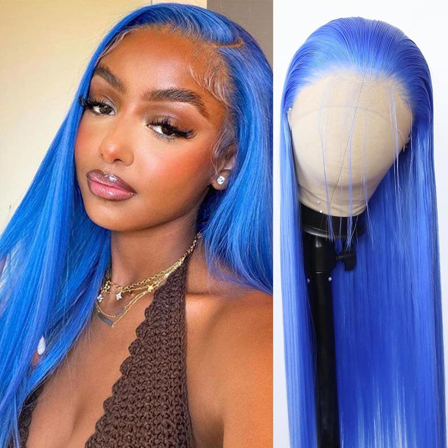 99J Burgundy Lace Front Wig - Long Straight Synthetic Hair, Pre-Plucked Natural Hairline for Black Women | Heat Resistant Fiber, Daily Wear