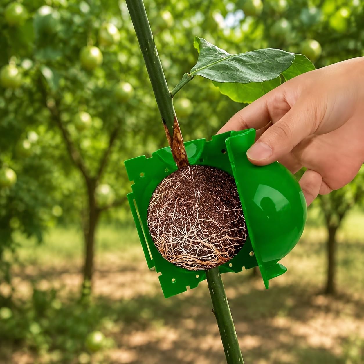 High Pressure Air Layering Pods - 10 Pcs Propagation Balls for Plant Grafting & Root Growth | Reusable Moisture Lock Design