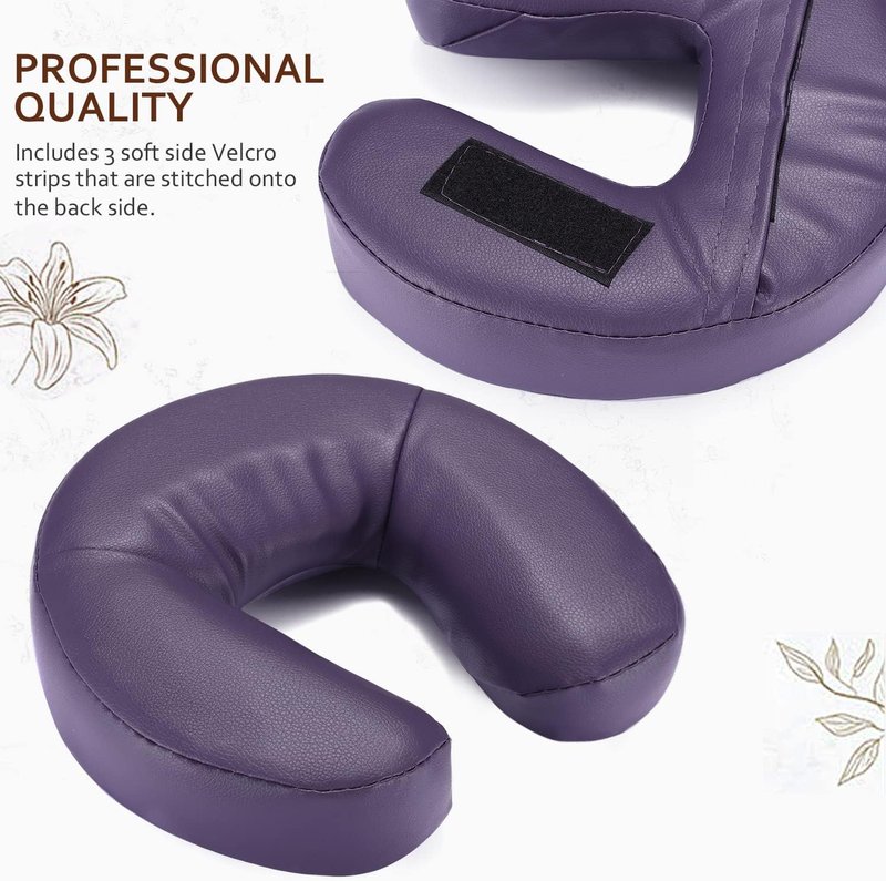 Massage Headrest Cushion - Memory Foam Facial Cradle Pillow for Spa & Travel | Portable Neck Pad for Relaxation