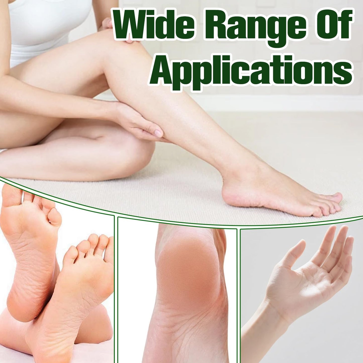 YADUO 2Pcs Pure Tea Tree Oil Foot Cream with Vitamin E, Aloe Vera & Peppermint, Nourishing & Hydrating, for Dry Cracked Feet, Hands, Heels, Elbow, Nails, and Knees, Smooth Application-50g/1.764oz
