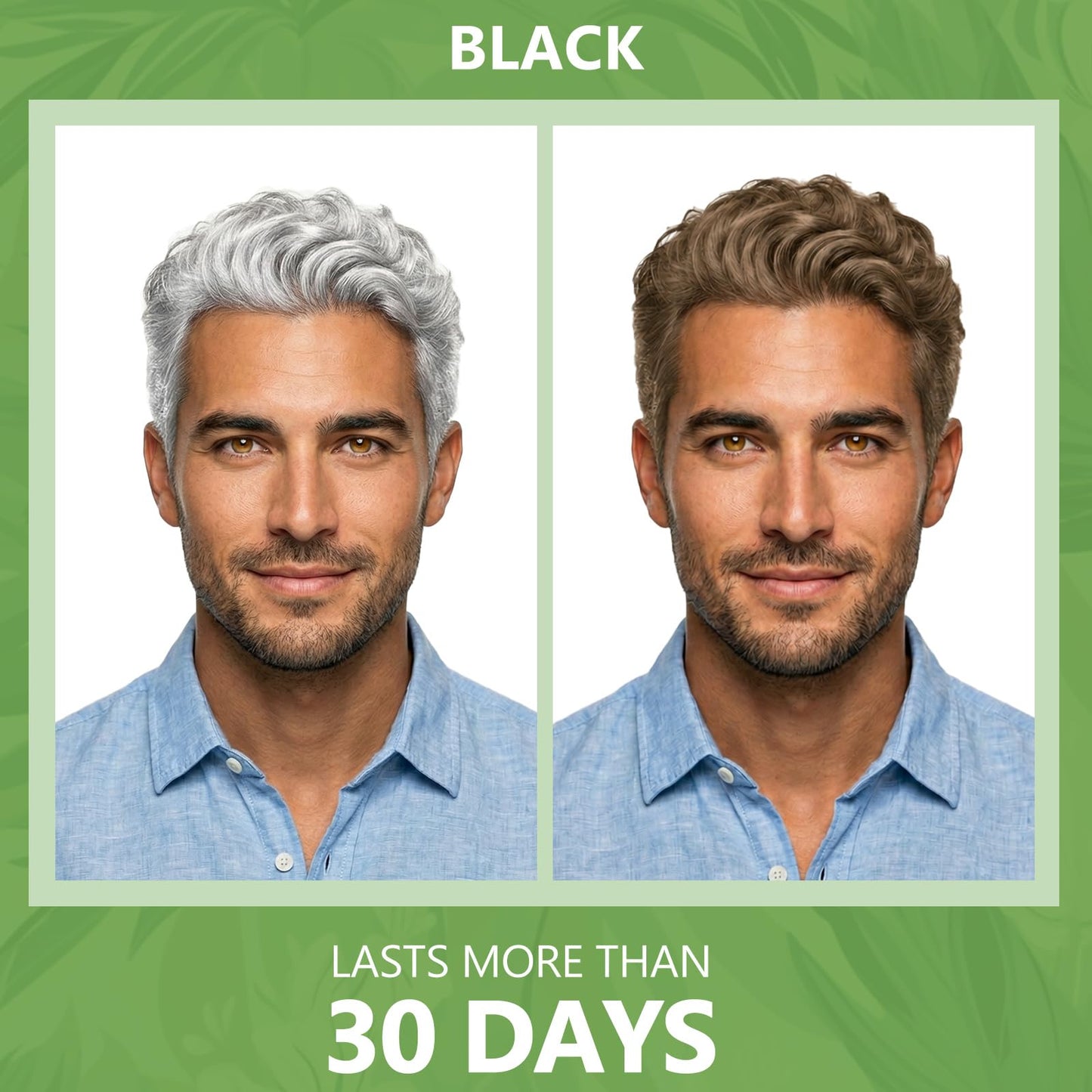 HIS&HERCHOICE Brown Hair Dye Shampoo, 3-in-1 Hair Color for Gray Coverage, Ammonia and Paraben Free with 6 Natural Herbal Ingredients, Semi-Permanent Color Shampoo for Women and Men