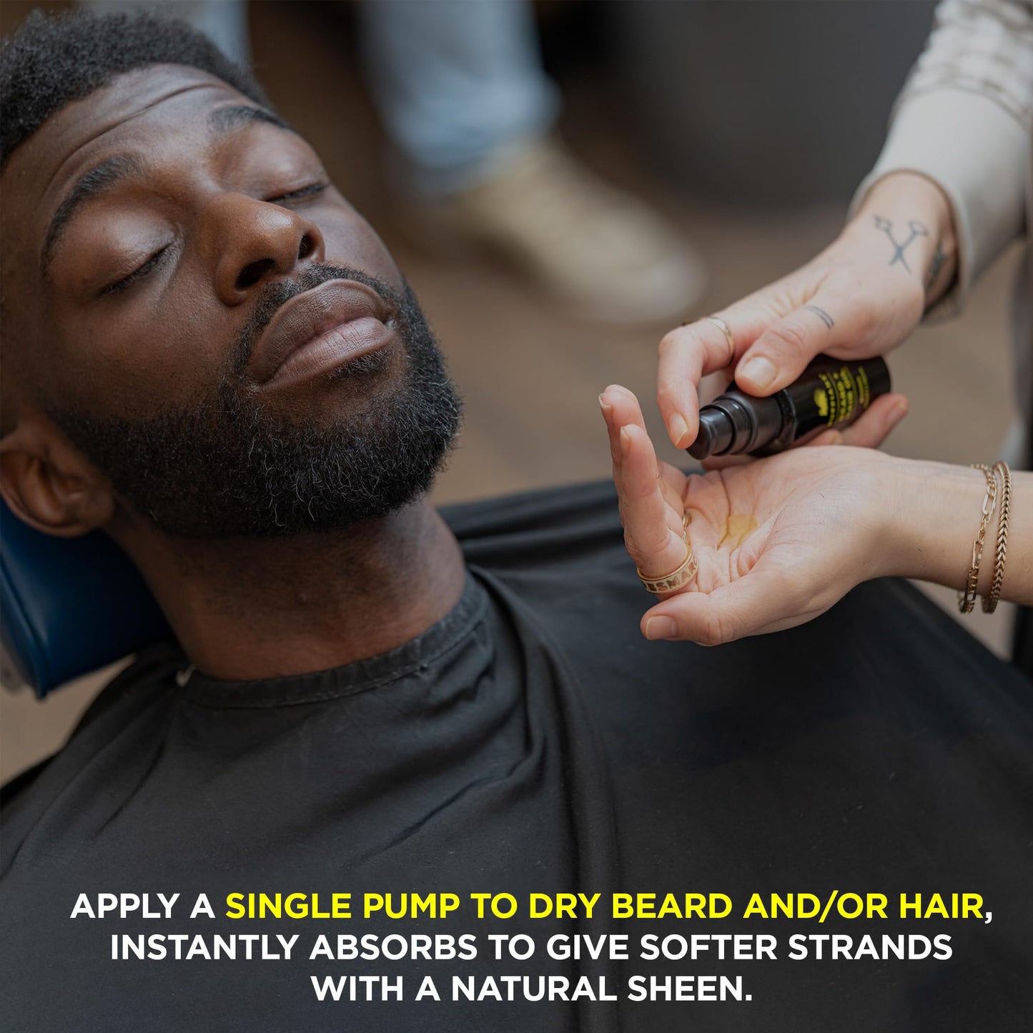 Ruffians Beard & Hair Oil (1.7 Oz Fl / 50 ML) Omega-Rich Nourishing Hair Oil Spray, Nourishing, Smooth Finish, for Beards and Dry Hair, Leave-In Hair Oil, Weightless Hair Oil Mist
