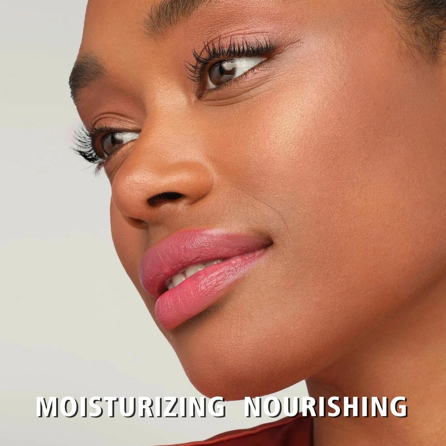 Moisture Nude Pink Lipstick - Hydrating Tinted Balm for Dry Lips | Sheer Glossy Finish, MA073 Bare Soul