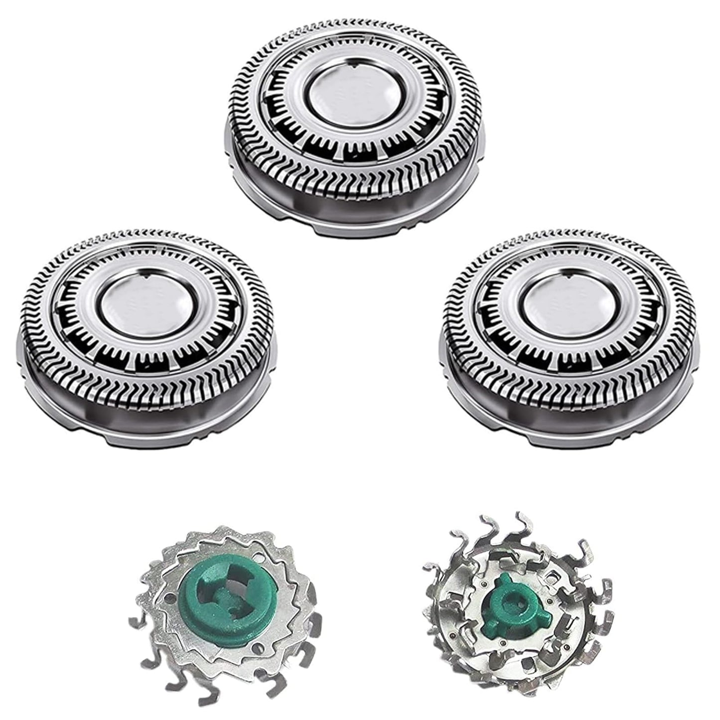 Suleto SH60/72 Replacement Head Compatible with Philips S6000 Razors, SH60 Replacement Blades Compatible with Norelco Series 6000 Shaver, SH60 Shaving Head Replacement for S6880/81, S6810/82, S6850/85